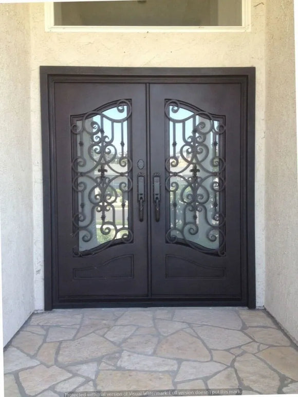 DRAKE WROUGHT IRON DOUBLE DOOR WDD-11