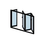 Eris Home Aluminum BiFold Door - 120″ x 96″ Outswing (1L3R) ﻿BFO-12096-1L3R