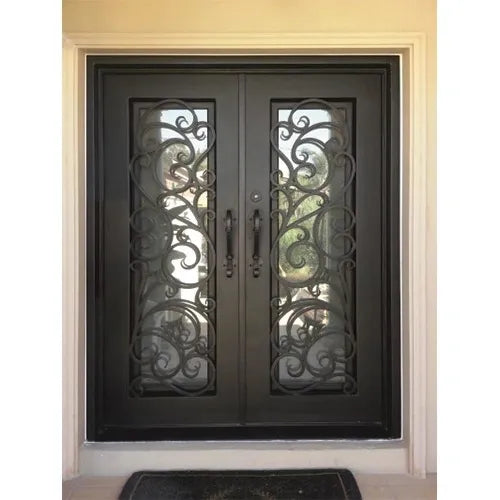 DRAKE WROUGHT IRON DOUBLE DOOR WDD-01