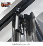 Drake Aluminum BiFold Door - 120″ x 96″ Outswing (1L3R) ﻿BFO-12096-1L3R