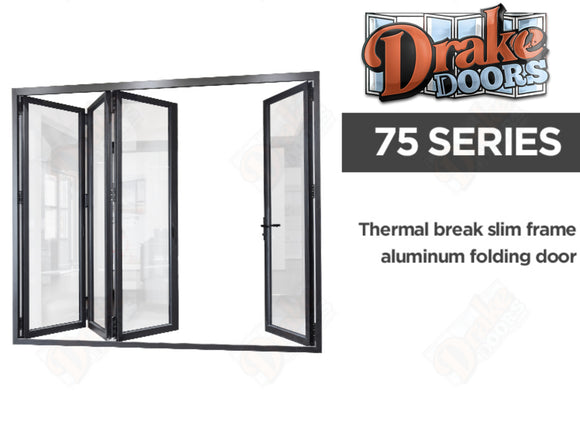 Drake Aluminum BiFold Door – 72″ x 80″ Inswing (3L) BFI-7280-3L