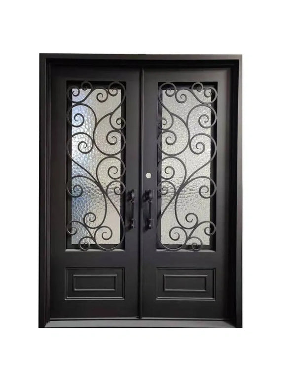DRAKE WROUGHT IRON DOUBLE DOOR WDD-20