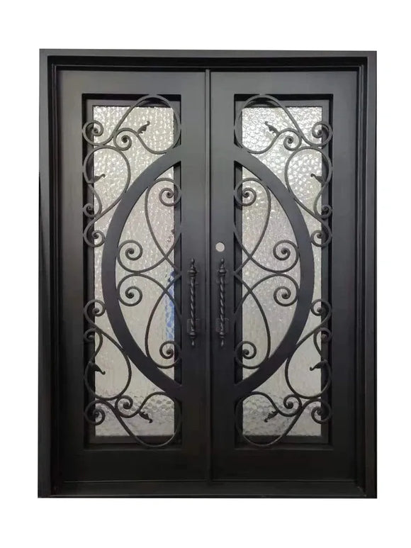 DRAKE WROUGHT IRON DOUBLE DOOR WDD-21