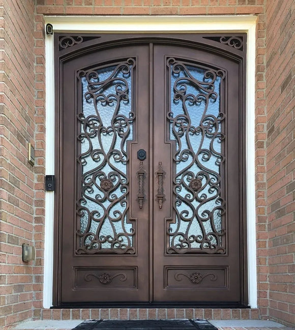 DRAKE WROUGHT IRON DOUBLE DOOR WDD-23