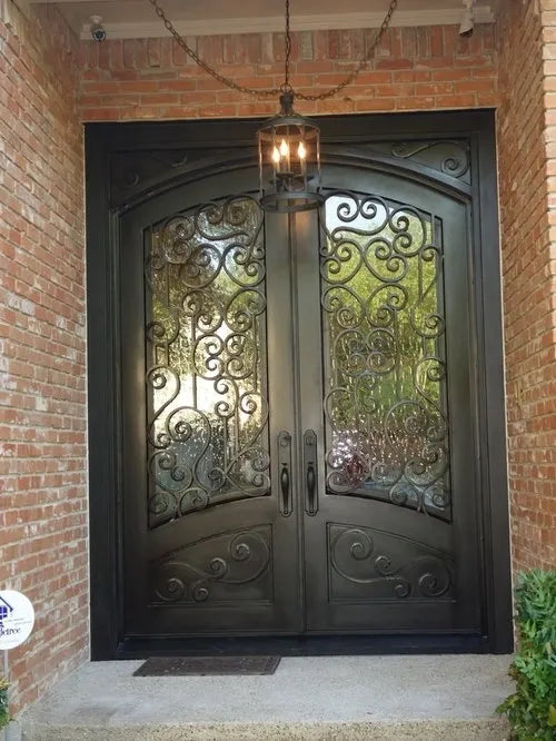 DRAKE WROUGHT IRON DOUBLE DOOR WDD-28