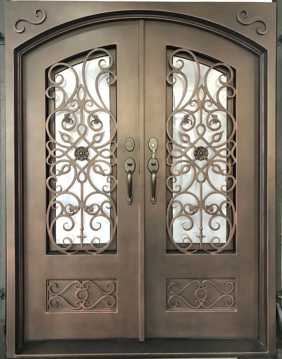 DRAKE WROUGHT IRON DOUBLE DOOR WDD-29