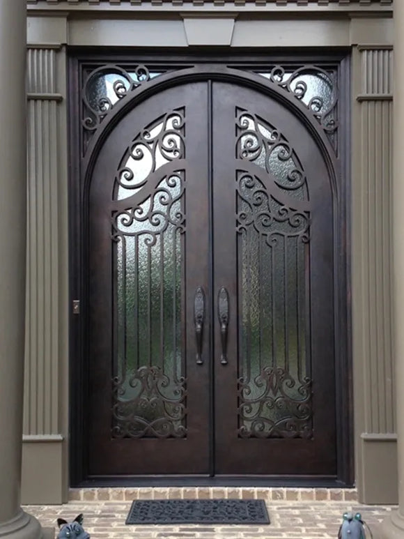 DRAKE WROUGHT IRON DOUBLE DOOR WDD-32