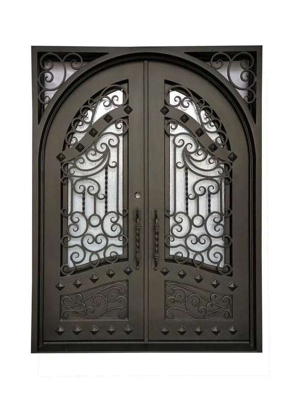 DRAKE WROUGHT IRON DOUBLE DOOR WDD-33