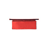 Aleko Waterproof Inflatable Boat Seat Cushion with Under Seat Bag and Pockets - 34 x 9 inches - Red