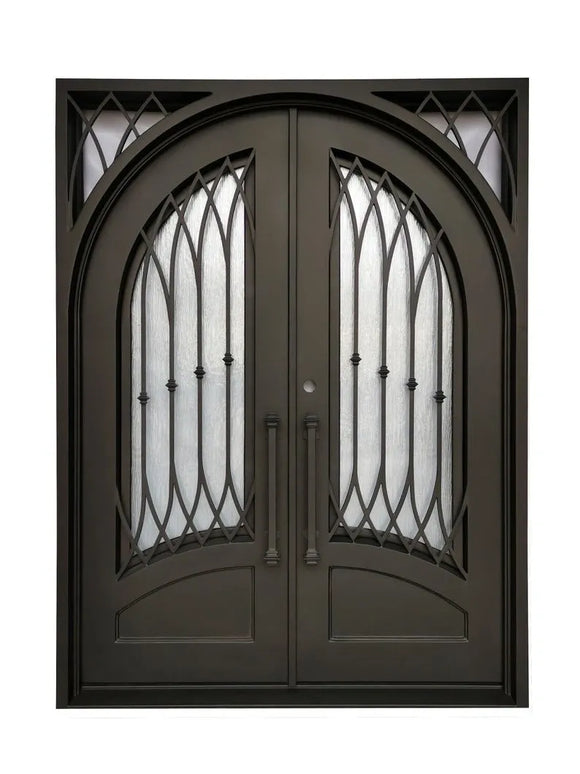 DRAKE WROUGHT IRON DOUBLE DOOR WDD-34