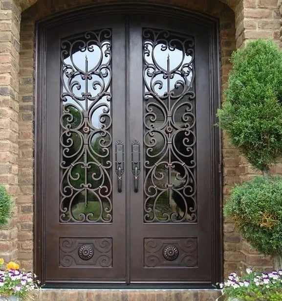 DRAKE WROUGHT IRON DOUBLE DOOR WDD-40