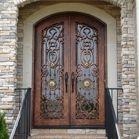 DRAKE WROUGHT IRON DOUBLE DOOR WDD-43