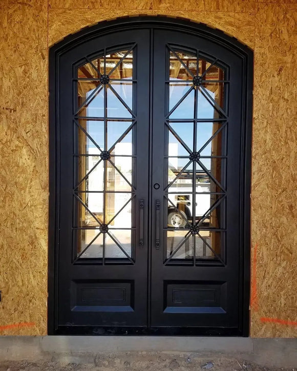 DRAKE WROUGHT IRON DOUBLE DOOR WDD-45