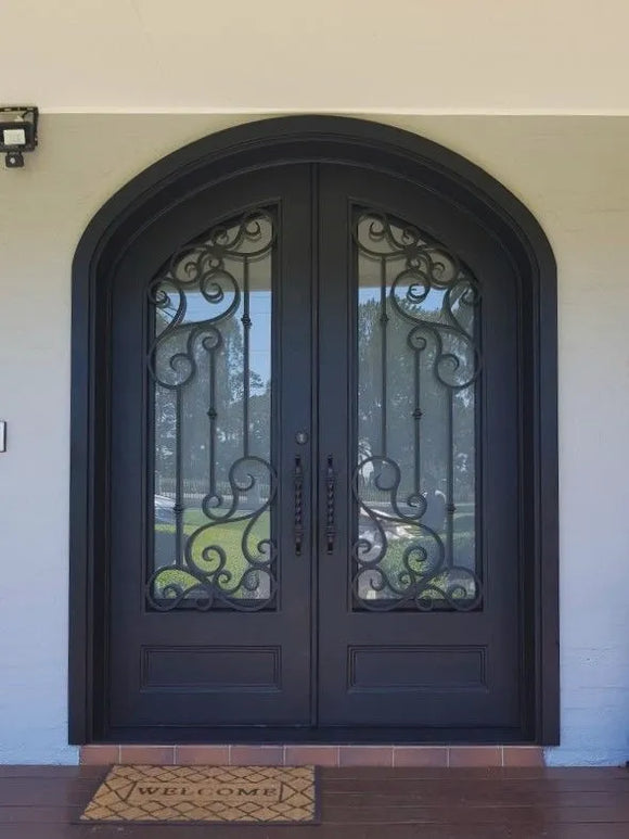 DRAKE WROUGHT IRON DOUBLE DOOR WDD-49