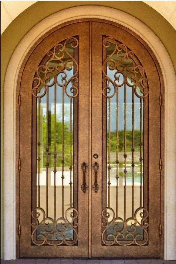 DRAKE WROUGHT IRON DOUBLE DOOR WDD-51