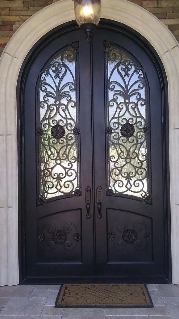 DRAKE WROUGHT IRON DOUBLE DOOR WDD-53