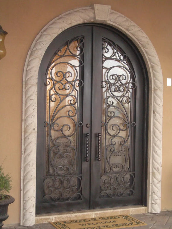 DRAKE WROUGHT IRON DOUBLE DOOR WDD-57
