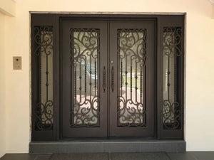 DRAKE WROUGHT IRON DOUBLE DOOR WDD-59