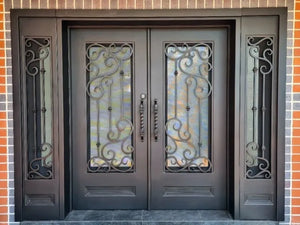 DRAKE WROUGHT IRON DOUBLE DOOR WDD-60