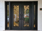 DRAKE WROUGHT IRON DOUBLE DOOR WDD-61