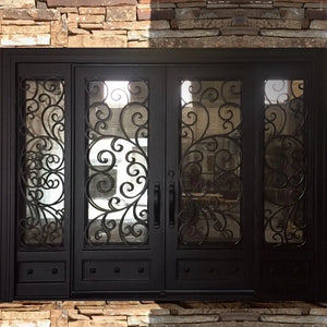 DRAKE WROUGHT IRON DOUBLE DOOR WDD-62