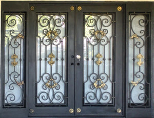 DRAKE WROUGHT IRON DOUBLE DOOR WDD-65