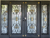 DRAKE WROUGHT IRON DOUBLE DOOR WDD-65