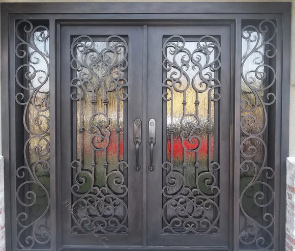 DRAKE WROUGHT IRON DOUBLE DOOR WDD-66