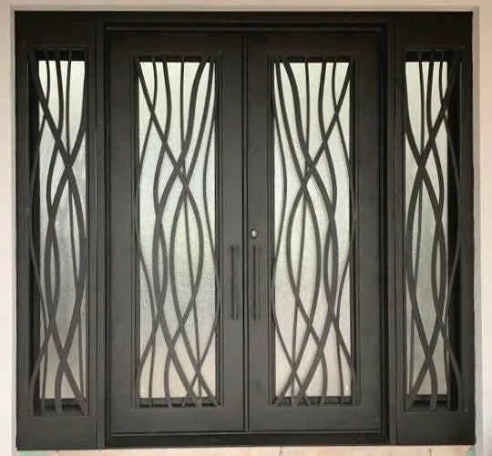 DRAKE WROUGHT IRON DOUBLE DOOR WDD-67