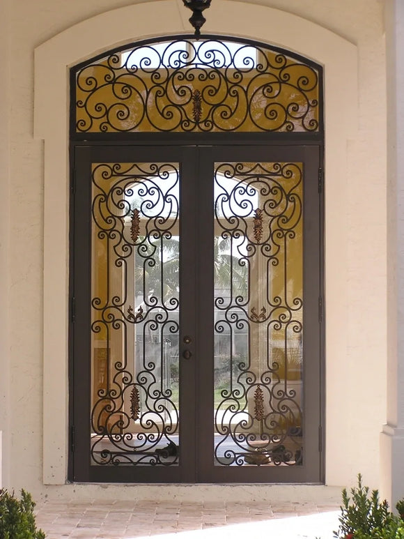 DRAKE WROUGHT IRON DOUBLE DOOR WDD-73