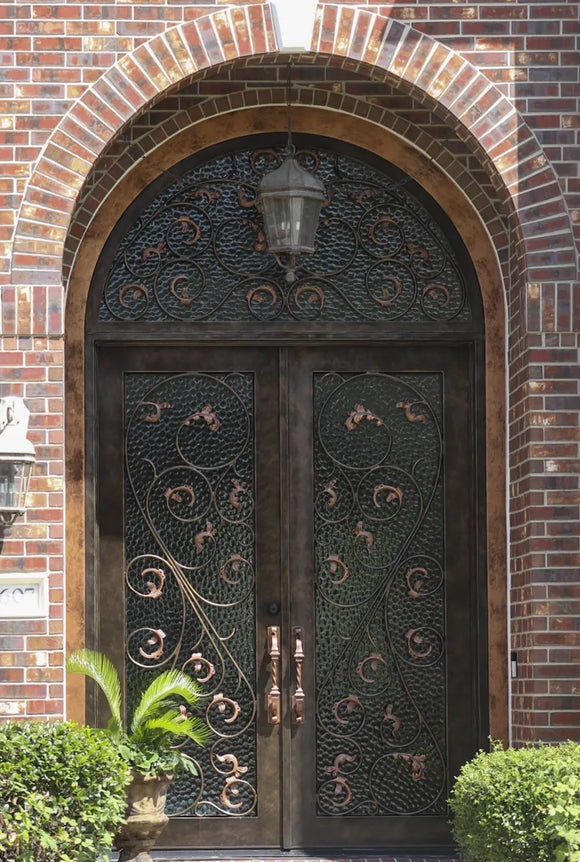 DRAKE WROUGHT IRON DOUBLE DOOR WDD-80