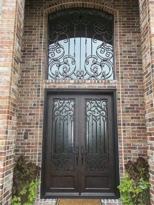 DRAKE WROUGHT IRON DOUBLE DOOR WDD-82