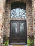 DRAKE WROUGHT IRON DOUBLE DOOR WDD-82