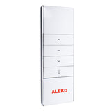 Aleko Single Channel Remote with LED Control - Half Cassette LED Awnings - Tubular Motor DM45RD AWRCLED-AP