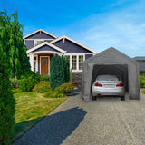Aleko Heavy Duty Outdoor Canopy Carport Tent - 10 X 20 FT - Gray