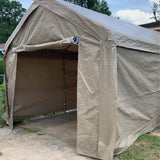 Aleko Heavy Duty Outdoor Canopy Carport Tent - 10 X 20 FT - Gray
