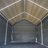 Aleko Heavy Duty Outdoor Canopy Carport Tent - 10 X 20 FT - Gray