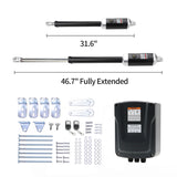 Aleko Dual Swing Gate Operator - GG1300/AS1300 AC/DC - Basic Kit GG1300NOR-AP