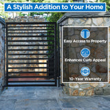Aleko Steel Pedestrian Gate - Sofia Style - 5 ft.