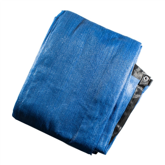 Aleko Privacy Mesh Fabric Screen Fence with Grommets - 6 x 50 Feet - Blue