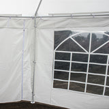 Aleko Heavy Duty Octagonal Outdoor Canopy Event Tent with Windows - 20 X 14 FT - White