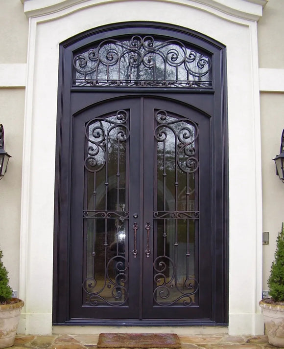 DRAKE WROUGHT IRON DOUBLE DOOR WDD-71