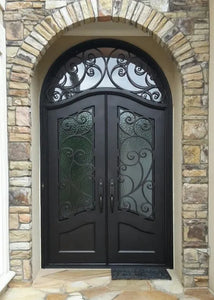 DRAKE WROUGHT IRON DOUBLE DOOR WDD-75