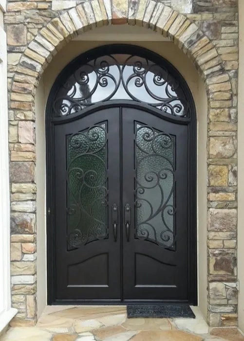 DRAKE WROUGHT IRON DOUBLE DOOR WDD-75
