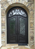 DRAKE WROUGHT IRON DOUBLE DOOR WDD-75