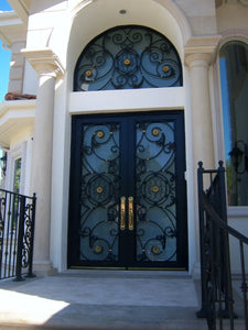 DRAKE WROUGHT IRON DOUBLE DOOR WDD-78