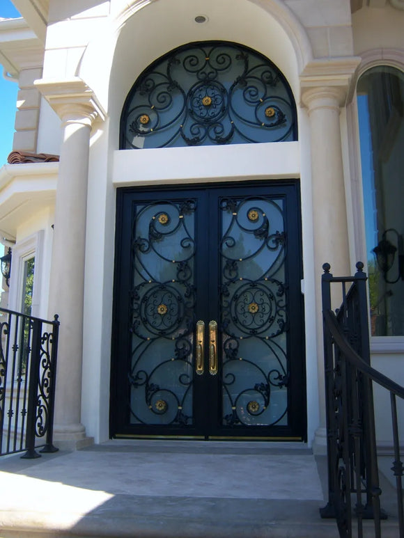 DRAKE WROUGHT IRON DOUBLE DOOR WDD-78