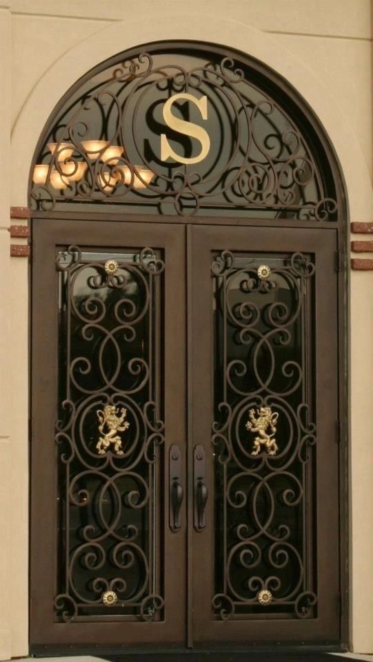 DRAKE WROUGHT IRON DOUBLE DOOR WDD-79