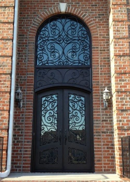 DRAKE WROUGHT IRON DOUBLE DOOR WDD-83
