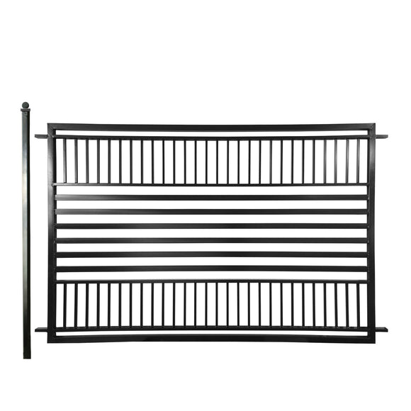 Aleko Steel Fence – Barcelona Style – 8x5 ft.